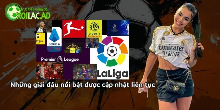 Những giải đấu nổi bật được cập nhật liên tục tại Xoilac